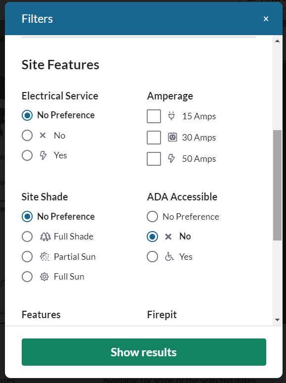 Site Features